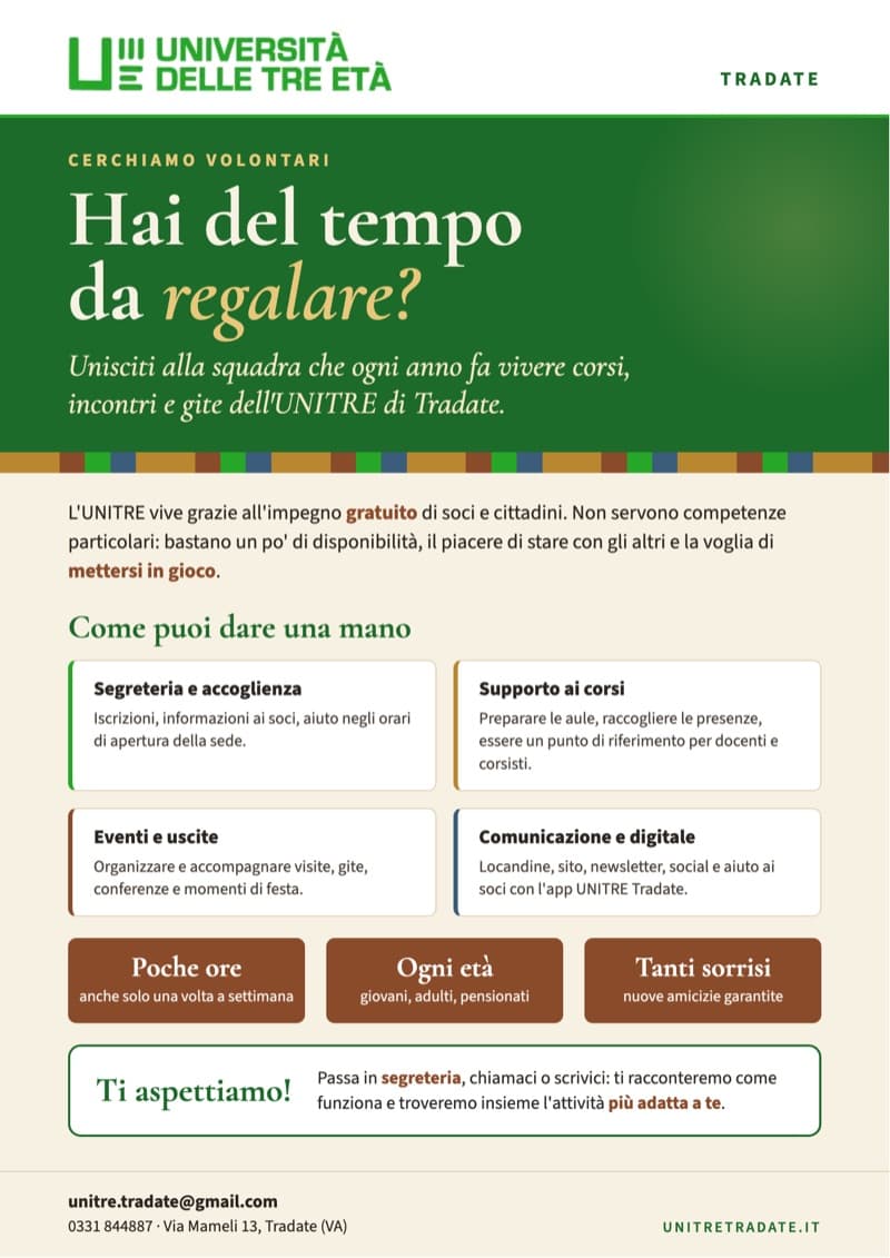 🌿 Hai del tempo da regalare?